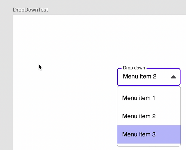 DropDown field 2